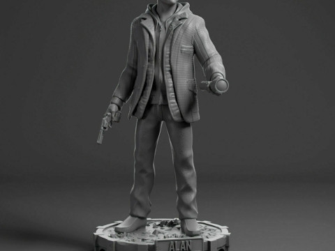 Alan Wake 3D Finger Ready to Print 3Dプリントモデル