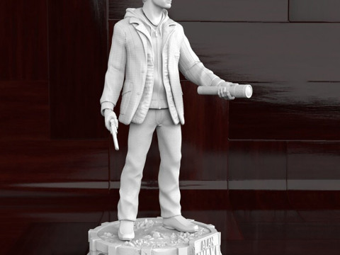 Alan Wake 3D Finger Ready to Print 3D Принт Модель