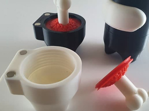 Among us container safe box security safe 3D Finger Ready to Print 3Dプリントモデル