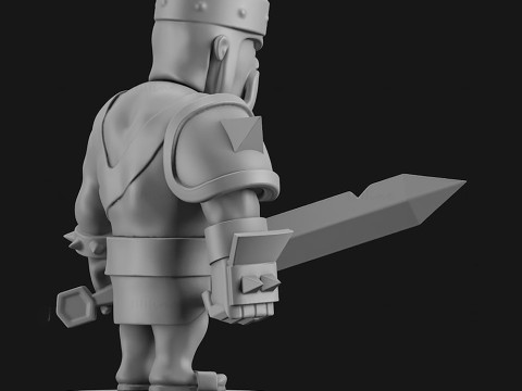 Barbarian King GAMBODY 3D Finger Ready to Print 3D 프린트 모델