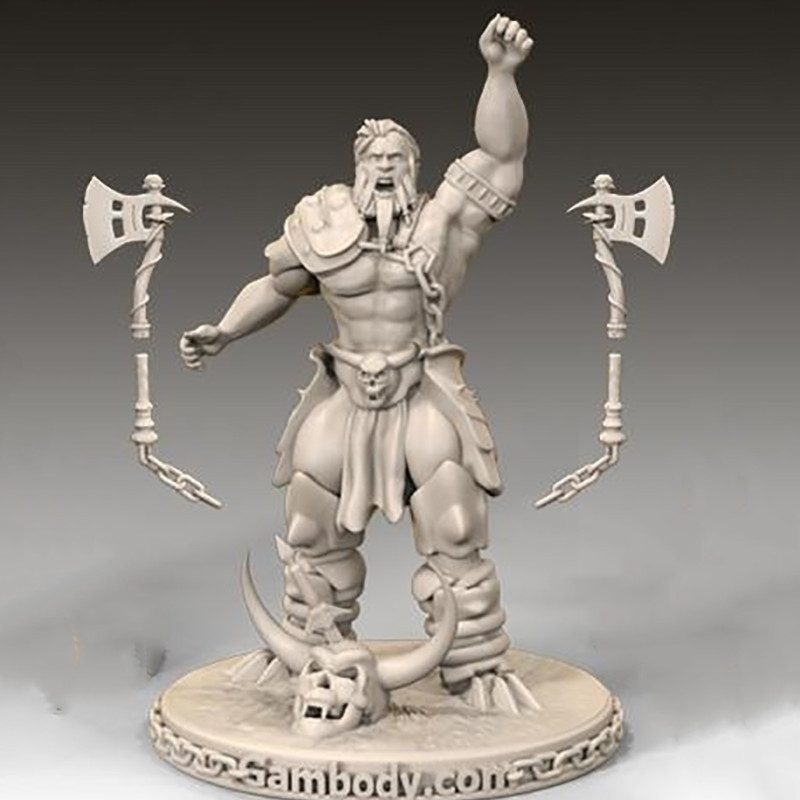 Barbarian Gambody 3D Printing Figurine 3D print model Modelo de impresión 3D .c4d .max .obj .3ds .fbx .stl .blend 