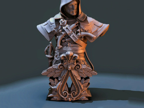 Assassins Creed Bust Modèles 3D en vedette