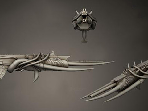 Apex legends longhorn longbow 3D finger Ready to Print 3D Druckmodell