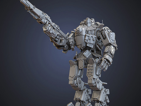 Battle Robot Atlas Titan 3D finger Ready to Print 3Dプリントモデル