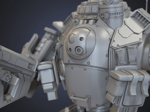 Battle Robot Atlas Titan 3D finger Ready to Print 3Dプリントモデル