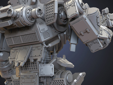 Battle Robot Atlas Titan 3D finger Ready to Print 3Dプリントモデル