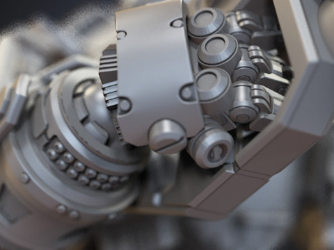Battle Robot Atlas Titan 3D finger Ready to Print 3Dプリントモデル
