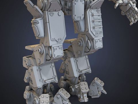 Battle Robot Atlas Titan 3D finger Ready to Print 3Dプリントモデル