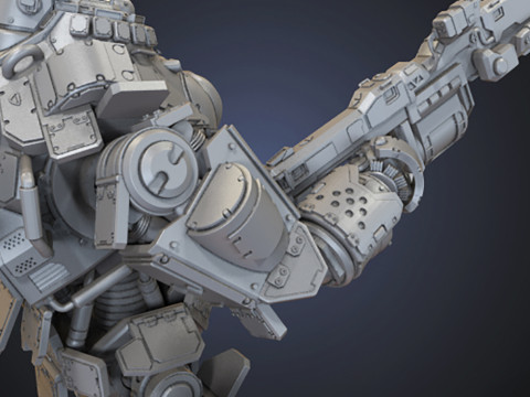 Battle Robot Atlas Titan 3D finger Ready to Print 3Dプリントモデル