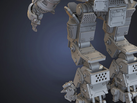 Battle Robot Atlas Titan 3D finger Ready to Print 3Dプリントモデル