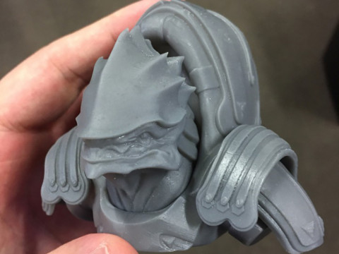 Krogan Bust Mass Effect Ready To Print 3D Print Model