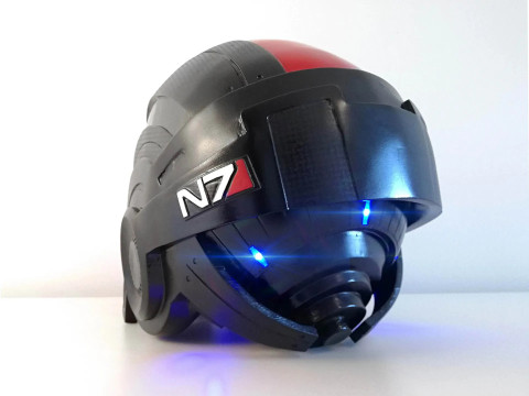 Mass Effect N7 Breather Helmet Ready To Print Model do druku 3D