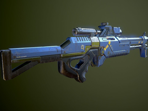 Mass Effect M29 Sniper Rifle Ready To Print Model do druku 3D