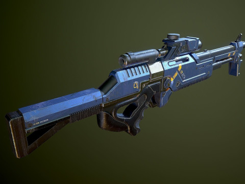 Mass Effect M29 Sniper Rifle Ready To Print Model do druku 3D