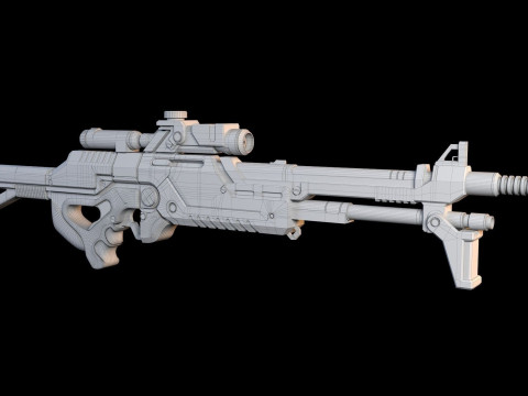 Mass Effect M29 Sniper Rifle Ready To Print Model do druku 3D