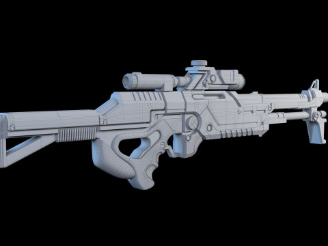 Mass Effect M29 Sniper Rifle Ready To Print Model do druku 3D