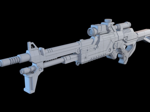 Mass Effect M29 Sniper Rifle Ready To Print Model do druku 3D