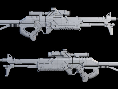 Mass Effect M29 Sniper Rifle Ready To Print Model do druku 3D