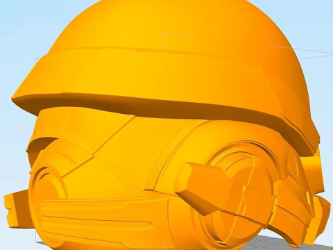 Mass Effect Ryder Helmet Ready To Print Model do druku 3D