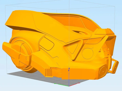 Mass Effect Ryder Helmet Ready To Print Model do druku 3D