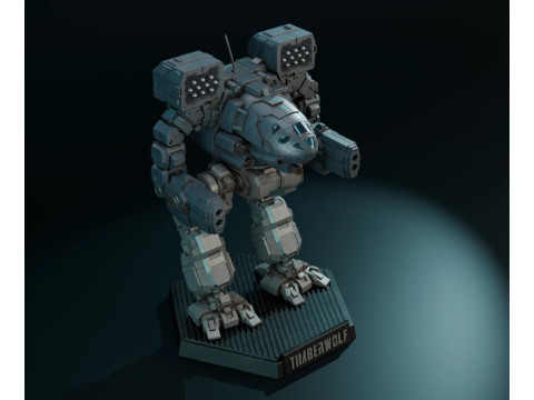 MWO Timberwolf Ready To Print Modello di stampa 3D