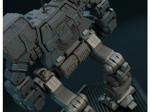 MWO Timberwolf Ready To Print Modello di stampa 3D