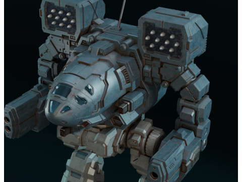 MWO Timberwolf Ready To Print Modello di stampa 3D
