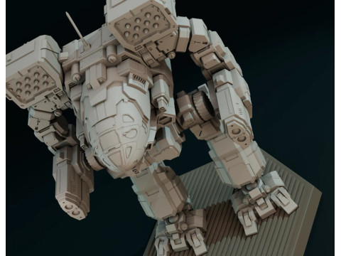 MWO Timberwolf Ready To Print Modello di stampa 3D