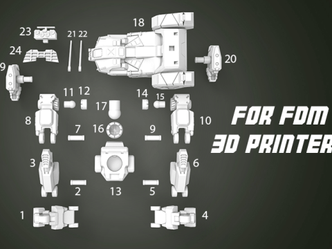 Mech Jenner Ready To Print Modello di stampa 3D