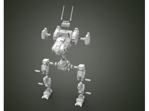 Mech Jenner Ready To Print Modello di stampa 3D