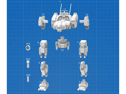 Mech Jenner Ready To Print Modello di stampa 3D