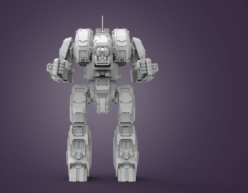 MWO Archer Ready To Print 3D Print Model .c4d .max .obj .3ds .fbx .stl .blend 