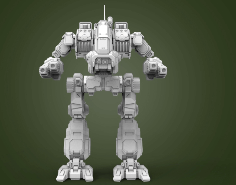 MWO Mad Dog Ready To Print 3D Принт Модель .c4d .max .obj .3ds .fbx .stl .blend