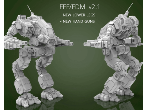 MWO Mad Dog Ready To Print 3D Принт Модель