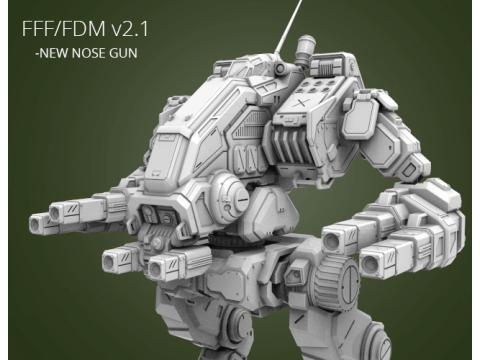 MWO Mad Dog Ready To Print 3D Принт Модель