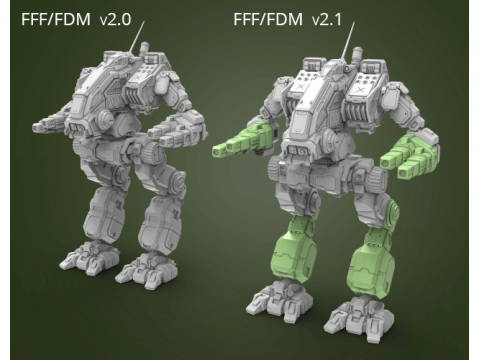 MWO Mad Dog Ready To Print 3D Принт Модель