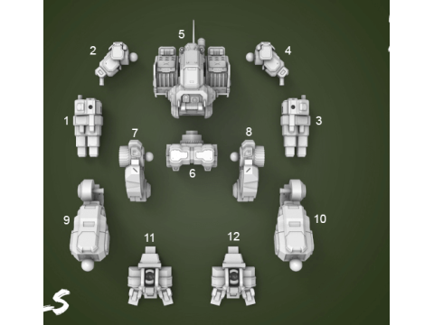 MWO Mad Dog Ready To Print 3D Принт Модель