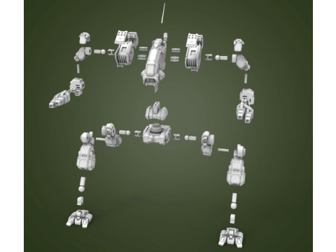 MWO Mad Dog Ready To Print 3D Принт Модель