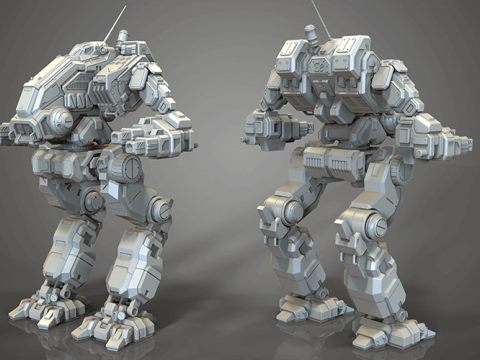 MWO Mad Dog Ready To Print 3D Принт Модель