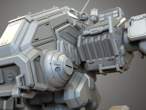 MWO Mad Dog Ready To Print 3D Принт Модель