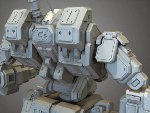 MWO Mad Dog Ready To Print 3D Принт Модель