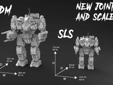 MWO Battlemaster Ready To Print 3D-Druckmodell