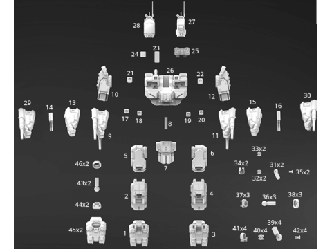 MWO Battlemaster Ready To Print 3D-Druckmodell