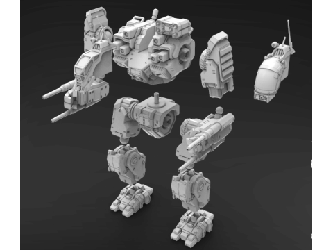 MWO Battlemaster Ready To Print 3D-Druckmodell