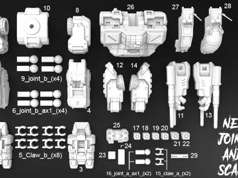 MWO Battlemaster Ready To Print 3D-Druckmodell