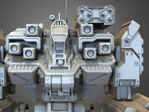 MWO Battlemaster Ready To Print 3D-Druckmodell