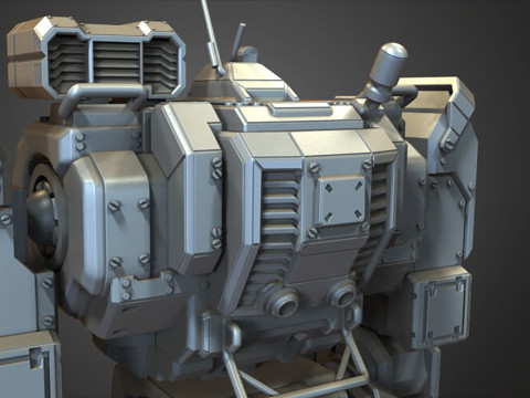 MWO Battlemaster Ready To Print 3D-Druckmodell