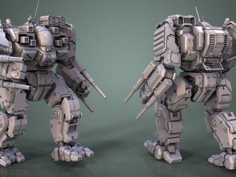 MWO Battlemaster Ready To Print 3D-Druckmodell