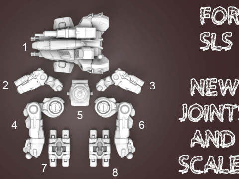 MWO BattleTech Marauder Ready To Print 3D Print Model