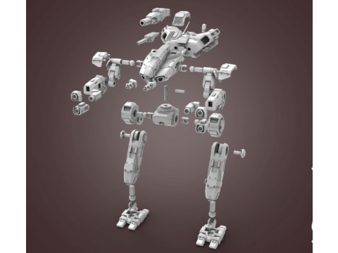 MWO BattleTech Marauder Ready To Print 3D Print Model